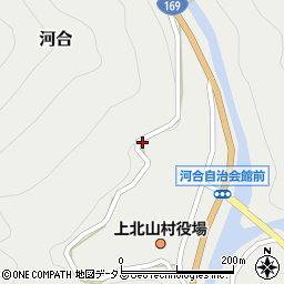 上北山村役場　教育委員会周辺の地図