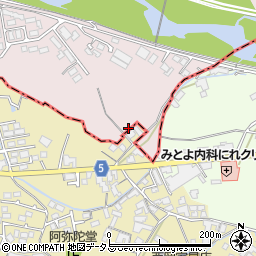 香川県三豊市豊中町本山甲2051周辺の地図