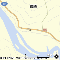 奈良県吉野郡十津川村長殿167周辺の地図