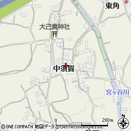 徳島県板野郡上板町神宅中須賀周辺の地図
