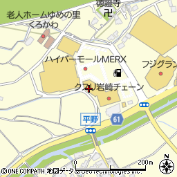 クスリ岩崎チェーンメルクス山口店周辺の地図
