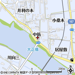 徳島県鳴門市大麻町市場中筋23周辺の地図