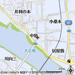 徳島県鳴門市大麻町市場中筋7周辺の地図