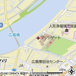 徳島県板野郡松茂町広島三番越周辺の地図
