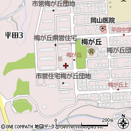 梅ヶ丘県営住宅Ｆ棟周辺の地図