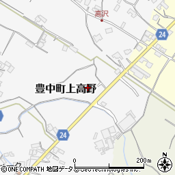 香川県三豊市豊中町上高野313周辺の地図