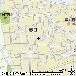 徳島県板野郡藍住町矢上春日周辺の地図
