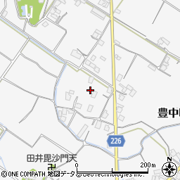香川県三豊市豊中町上高野873周辺の地図