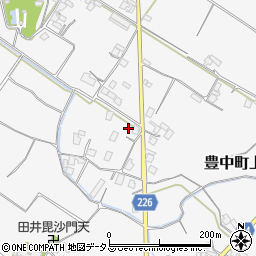 香川県三豊市豊中町上高野872周辺の地図