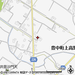 香川県三豊市豊中町上高野263周辺の地図