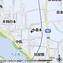 徳島県鳴門市大麻町市場小桑木周辺の地図