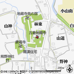 無尽山地蔵寺周辺の地図