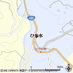 和歌山県海南市ひや水周辺の地図