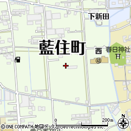 徳島県板野郡藍住町富吉地神周辺の地図