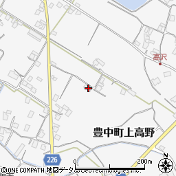 香川県三豊市豊中町上高野271周辺の地図