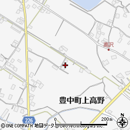 香川県三豊市豊中町上高野280周辺の地図