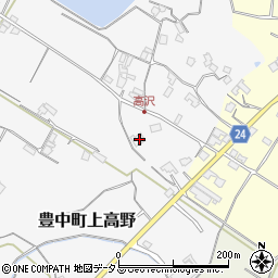 香川県三豊市豊中町上高野362周辺の地図