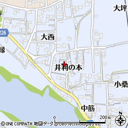 徳島県鳴門市大麻町市場井利の本周辺の地図