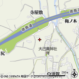 徳島県上板町（板野郡）神宅（神宮寺）周辺の地図