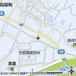 香川県観音寺市高屋町132周辺の地図