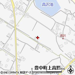 香川県三豊市豊中町上高野378周辺の地図