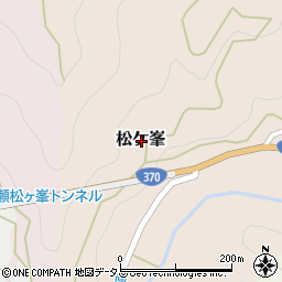 和歌山県海草郡紀美野町松ケ峯周辺の地図