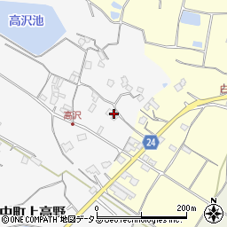 香川県三豊市豊中町上高野442周辺の地図