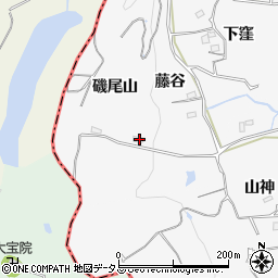 徳島県板野郡板野町黒谷磯尾山周辺の地図