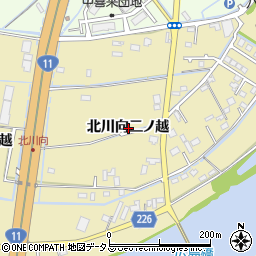 徳島県板野郡松茂町広島北川向二ノ越周辺の地図