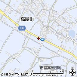香川県観音寺市高屋町200周辺の地図