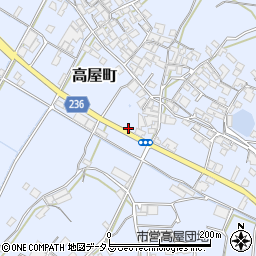 香川県観音寺市高屋町203周辺の地図