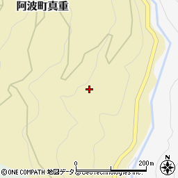 徳島県阿波市阿波町真重93-1周辺の地図