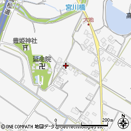 香川県三豊市豊中町上高野739周辺の地図