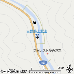 ヤマザキＹショップ道の駅吉野路上北山店周辺の地図