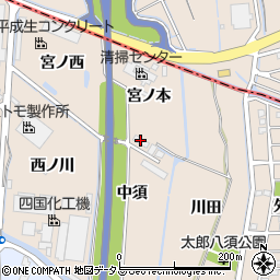 株式会社ヤマガタ　北島工場周辺の地図