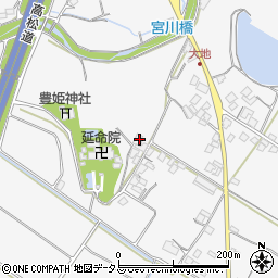 香川県三豊市豊中町上高野747周辺の地図