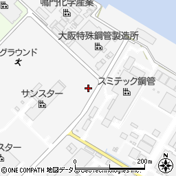 徳島県板野郡松茂町豊久豊久開拓周辺の地図