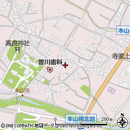 香川県三豊市豊中町本山甲1341周辺の地図