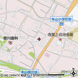 香川県三豊市豊中町本山甲1258周辺の地図