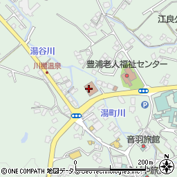 とんがりぼうし豊浦周辺の地図