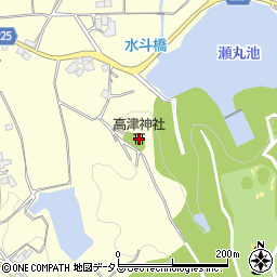高津神社周辺の地図