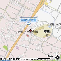 香川県三豊市豊中町本山甲1177周辺の地図