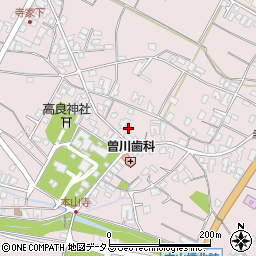 香川県三豊市豊中町本山甲1358周辺の地図