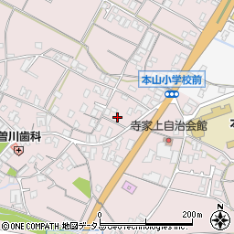 香川県三豊市豊中町本山甲1187周辺の地図