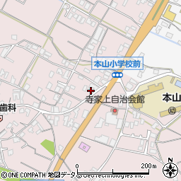 香川県三豊市豊中町本山甲1194周辺の地図