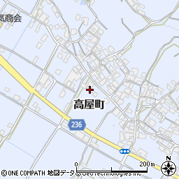 香川県観音寺市高屋町221周辺の地図
