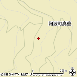 徳島県阿波市阿波町真重124-1周辺の地図