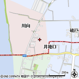 徳島県鳴門市大麻町中馬詰川向周辺の地図