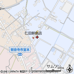 香川県観音寺市高屋町747周辺の地図