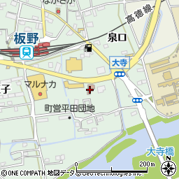 板野郵便局周辺の地図